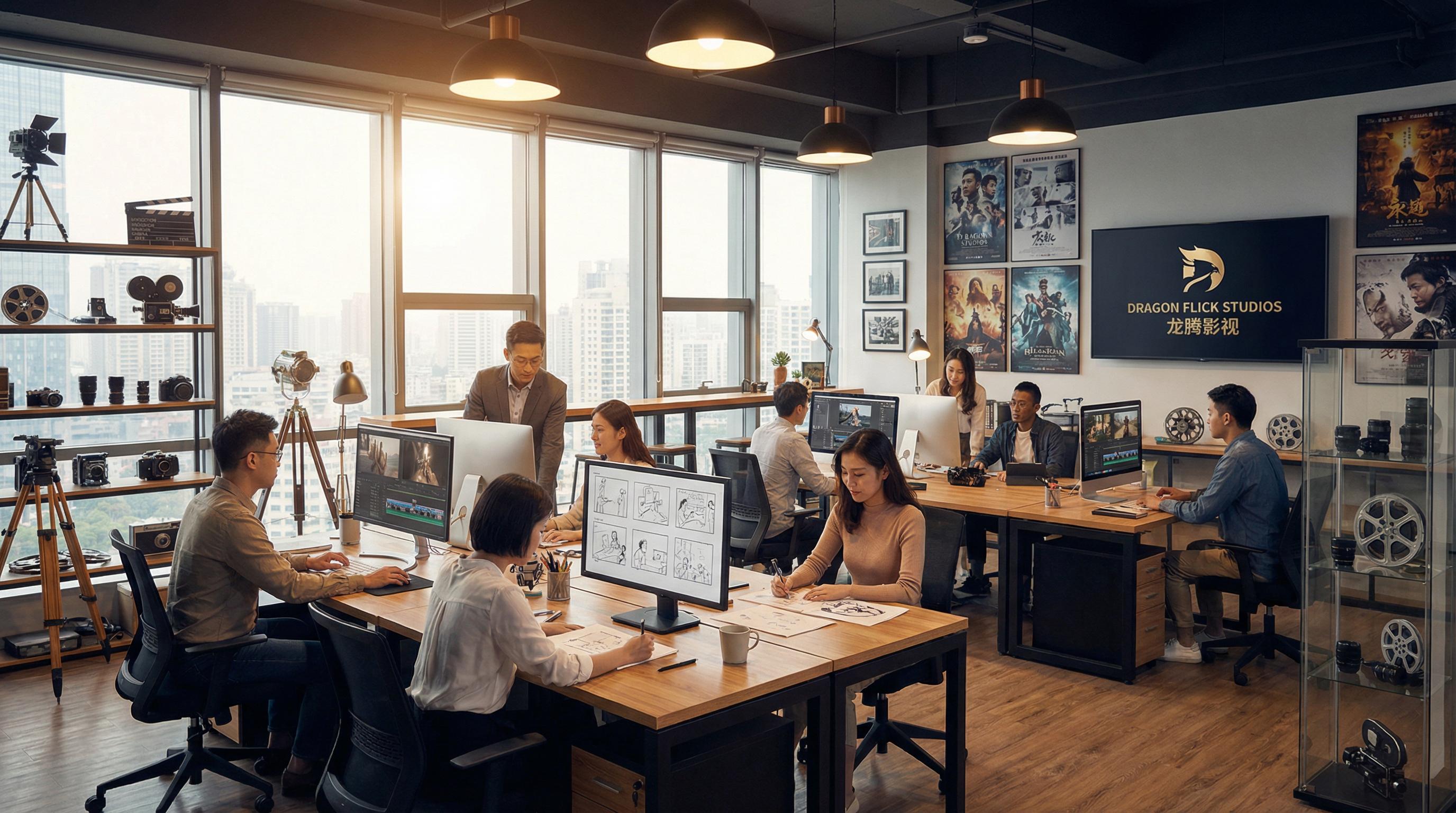 母狗园影视传媒公司办公室